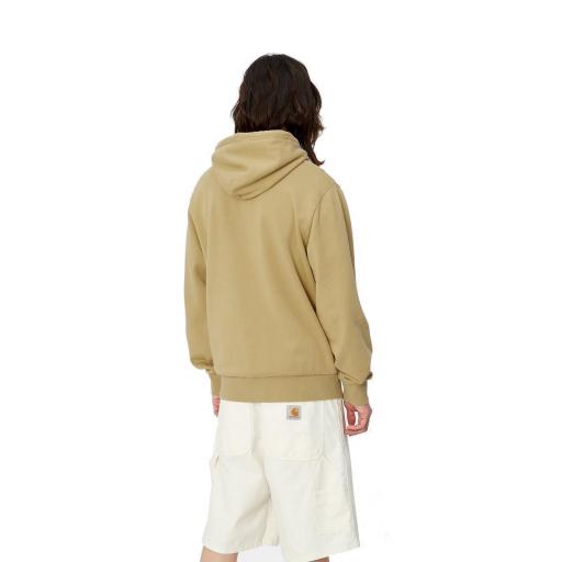 CARHARTT WIP Sudadera Hombre Hooded Script Embroidery Sweat Agate White [2]