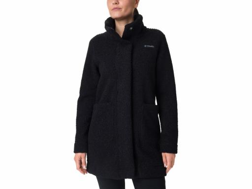 COLUMBIA Abrigo Forro Polar Mujer Panorama Long Jacket Black Negro