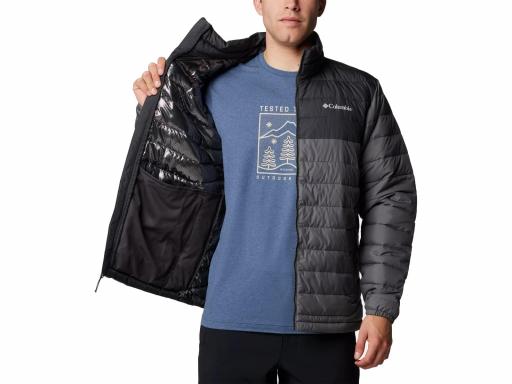 COLUMBIA Abrigo Hombre Powder Lite II Jacket City Grey Shark Gris [2]