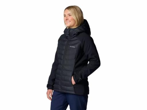 COLUMBIA Abrigo Mujer Powder Lite II Hybrid Hooded Jacket Black Negro