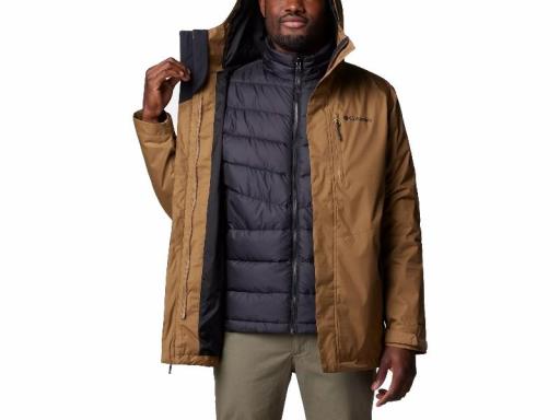 COLUMBIA Chaqueta Hombre 3-en-1 Hombre Oak Harbor Interchange Jacket Delta Marrón [1]