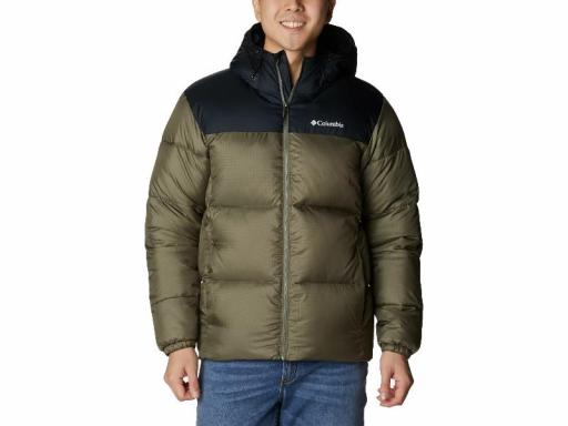 COLUMBIA Chaqueta Hombre Puffect II Hooded Jacket Stone Green Black Verde