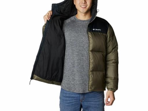 COLUMBIA Chaqueta Hombre Puffect II Hooded Jacket Stone Green Black Verde [1]