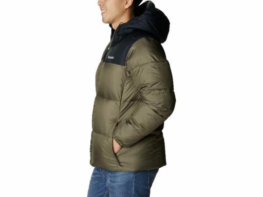 COLUMBIA Chaqueta Hombre Puffect II Hooded Jacket Stone Green Black Verde [3]