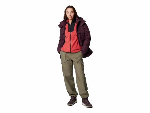 COLUMBIA Forro Polar Mujer Sequoia Grove Full Zip Fleece Daredevil Black Rojo [2]