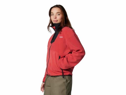 COLUMBIA Forro Polar Mujer Sequoia Grove Full Zip Fleece Daredevil Black Rojo [3]