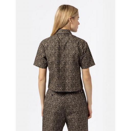 DICKIES Camisa Women Silver Firs Leopard [1]