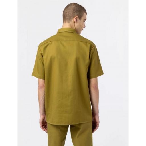 DICKIES Camisa Work Shirt SS Rec Green Moss [1]