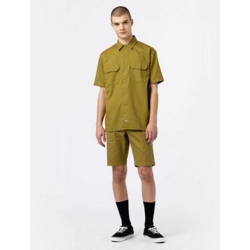 DICKIES Camisa Work Shirt SS Rec Green Moss [2]