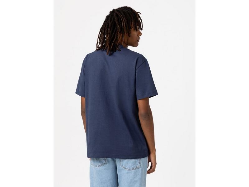 DICKIES Camiseta Porterdale Mens Short-Sleeved T-Shirt Navy Blue
