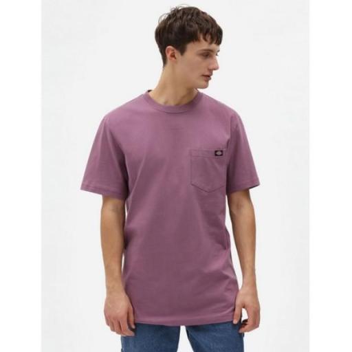 DICKIES Camiseta Porterdale Mens Short-Sleeved T-Shirt Purple Gumdrop [1]