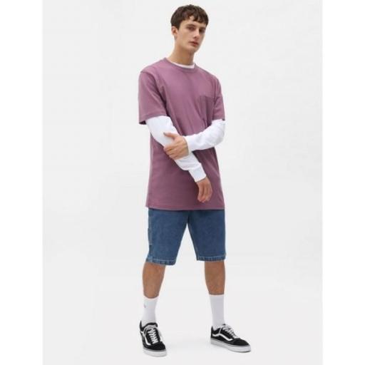 DICKIES Camiseta Porterdale Mens Short-Sleeved T-Shirt Purple Gumdrop [3]