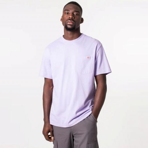 DICKIES Camiseta Porterdale Mens Short-Sleeved T-Shirt Purple Rose [0]