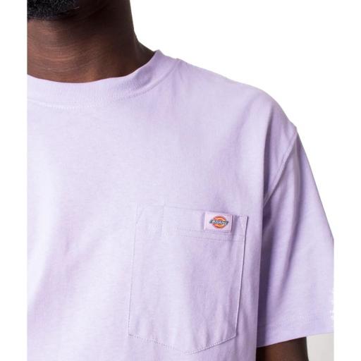 DICKIES Camiseta Porterdale Mens Short-Sleeved T-Shirt Purple Rose [1]