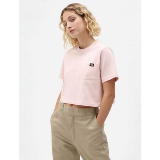 DICKIES Camiseta SS Porterdale Crop W Light Pink [0]