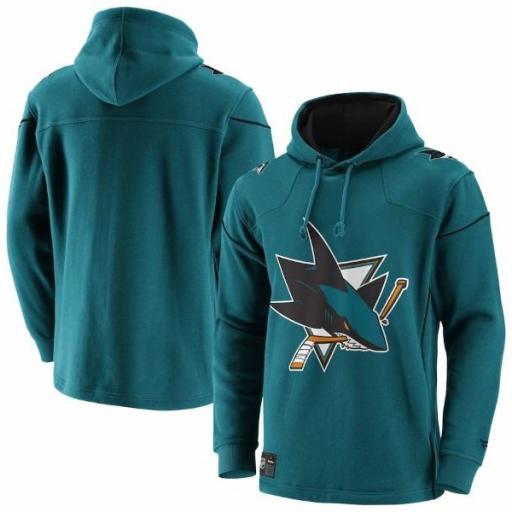 FANATICS Sudadera NHL San Jose Sharks Franchise Overhead Hoodie Teal [0]
