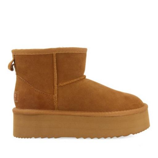 GIOSEPPO Botas Australianas Mujer Bancroft Cuero Brown Marrón [1]