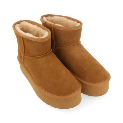 GIOSEPPO Botas Australianas Mujer Bancroft Cuero Brown Marrón [2]