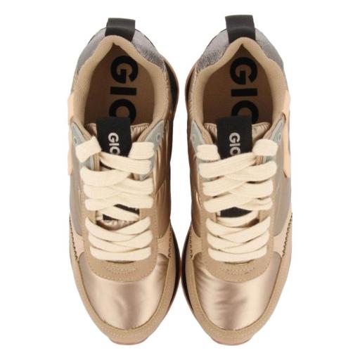 GIOSEPPO Sneakers Mujer Doradas Monocolor Acolchadas Anif Oro [1]
