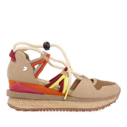 GIOSEPPO Sneakers Mujer Tipo Espadrille con Cuña Tulare Beige [2]