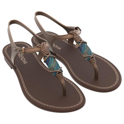 GRENDHA Sandalias Mujer Cacau Rustica Sand Bronze [0]