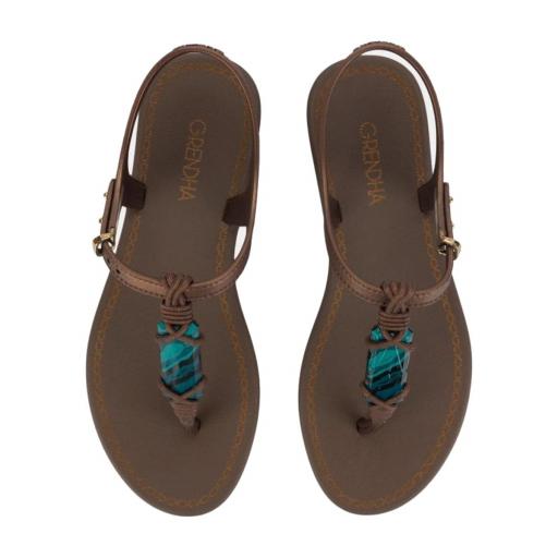 GRENDHA Sandalias Mujer Cacau Rustica Sand Bronze [2]