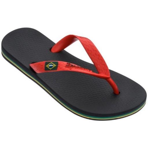 IPANEMA Chanclas Clas Brasil II Kids Black Red [0]