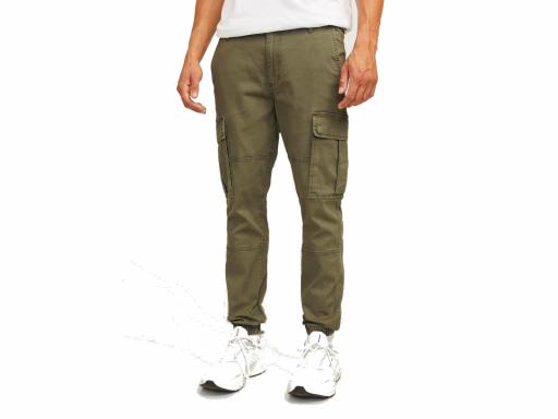 JJ REBEL Pantalón Jogger JREBMichael Slim Show Noos Olive Night Verde [1]