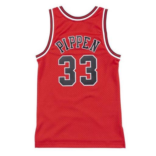 MITCHELL AND NESS Camiseta Mujer NBA Swingman Jersey Scottie Pippen Chicago Bulls 97 Red [3]