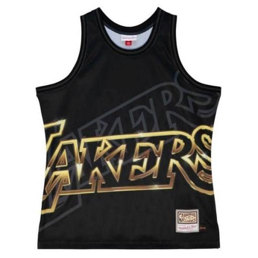 MITCHELL AND NESS Camiseta NBA Los Ángeles Lakers Big Face 4.0 Fashion Tank Black [1]