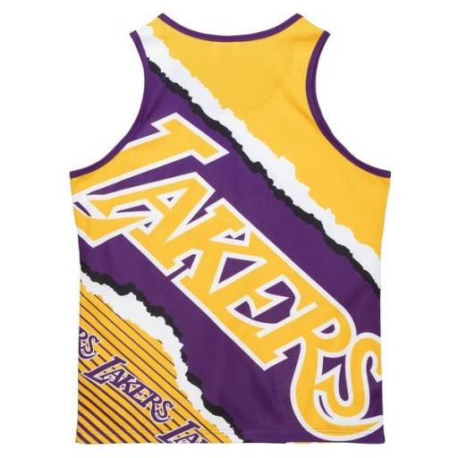 MITCHELL AND NESS Camiseta NBA Los Ángeles Lakers Jumbotron 2.0 Sublimated Tank Purple Yellow [1]
