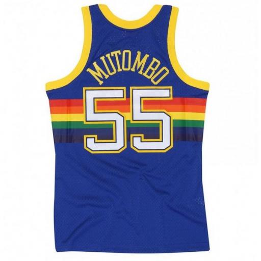 MITCHELL AND NESS Camiseta NBA Swingman Jersey Dikembe Mutombo Denver Nuggets Royal [1]