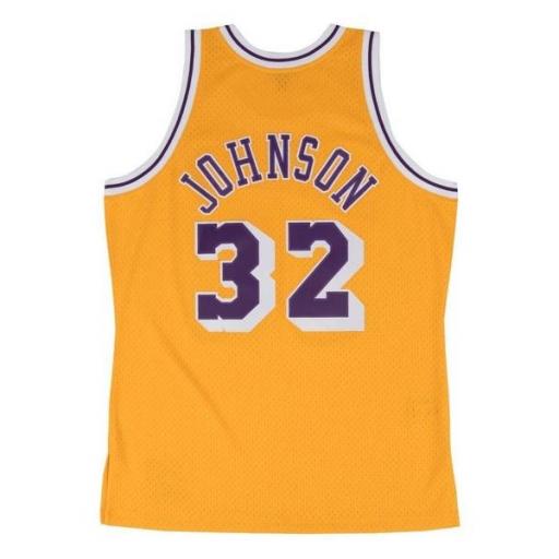 MITCHELL AND NESS Camiseta NBA Swingman Jersey Magic Johnson Los Ángeles Lakers Light Yellow [1]