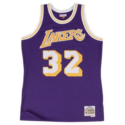 MITCHELL AND NESS Camiseta NBA Swingman Jersey Magic Johnson Los Ángeles Lakers Purple [0]