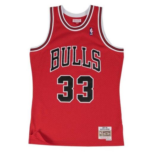MITCHELL AND NESS Camiseta NBA Swingman Jersey Scottie Pippen Chicago Bulls Red [1]