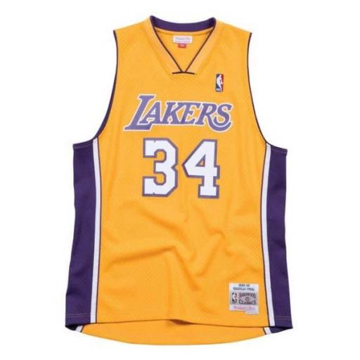 MITCHELL AND NESS Camiseta NBA Swingman Jersey Shaquille Oneal Los Ángeles Lakers 99 Light Gold