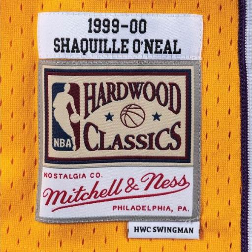 MITCHELL AND NESS Camiseta NBA Swingman Jersey Shaquille Oneal Los Ángeles Lakers 99 Light Gold [2]