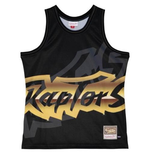 MITCHELL AND NESS Camiseta NBA Toronto Raptors Big Face 4.0 Fashion Tank Black