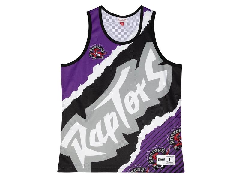 MITCHELL AND NESS Camiseta NBA Toronto Raptors Jumbotron 2.0 Sublimated Tank Black Purple