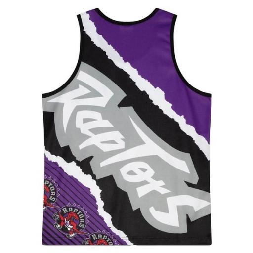 MITCHELL AND NESS Camiseta NBA Toronto Raptors Jumbotron 2.0 Sublimated Tank Black Purple [1]