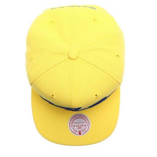 MITCHELL AND NESS Gorra NBA Golden State Warriors Shark Bite Snapback Hat Yellow [1]