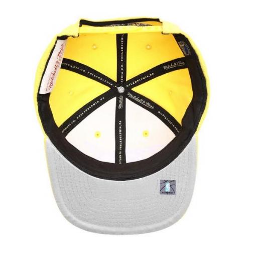 MITCHELL AND NESS Gorra NBA Golden State Warriors Shark Bite Snapback Hat Yellow [3]