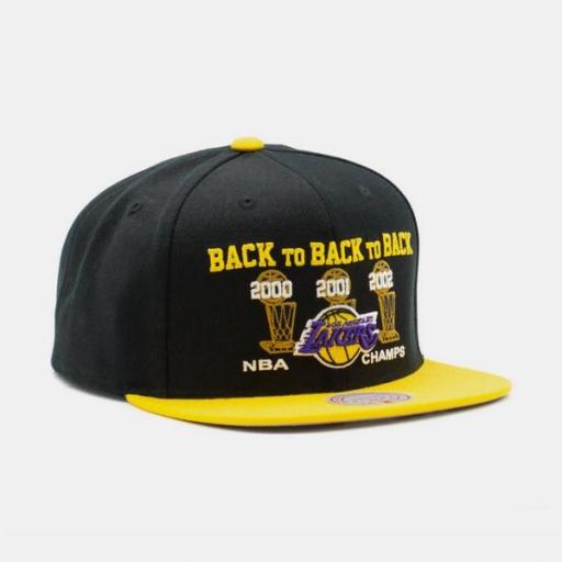 MITCHELL AND NESS Gorra NBA Los Ángeles Lakers 2000-2002 Champions Black Golden [0]