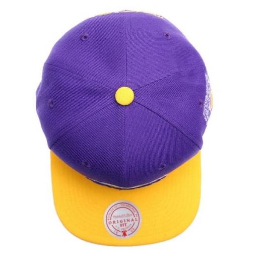 MITCHELL AND NESS Gorra NBA Los Ángeles Lakers Patch Overload Snapback Purple Yellow [2]