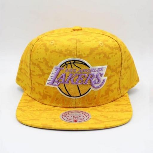 MITCHELL AND NESS Gorra NBA Los Ángeles Lakers Team Digi Camo Yellow [0]