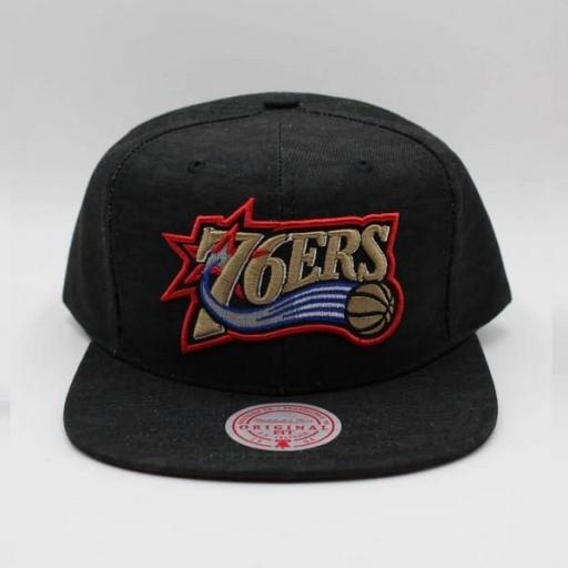 MITCHELL AND NESS Gorra NBA Philadelphia 76ers Team Digi Camo Black [1]