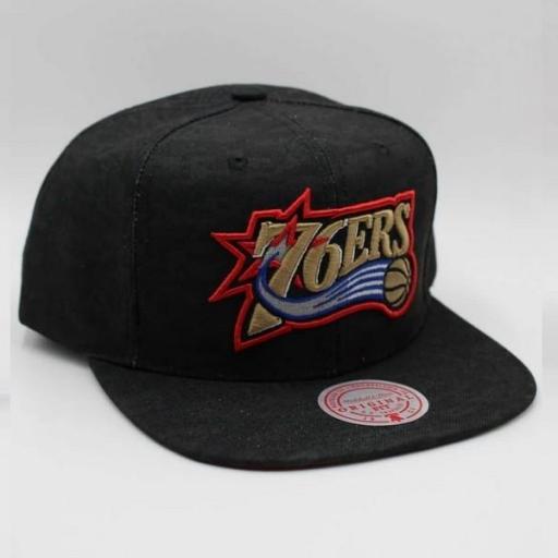 MITCHELL AND NESS Gorra NBA Philadelphia 76ers Team Digi Camo Black [2]