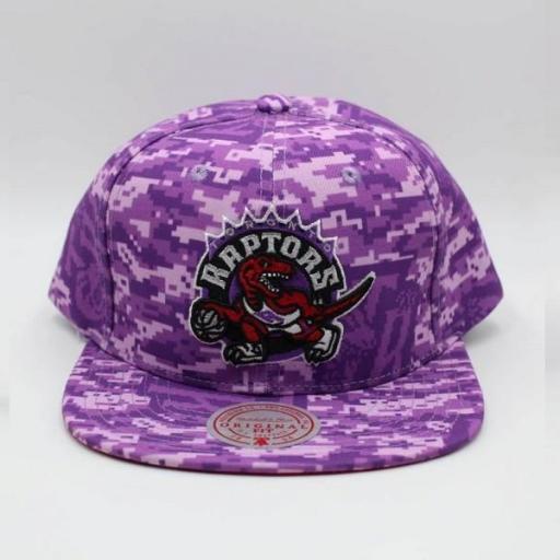MITCHELL AND NESS Gorra NBA Toronto Raptors Team Digi Camo Purple [1]