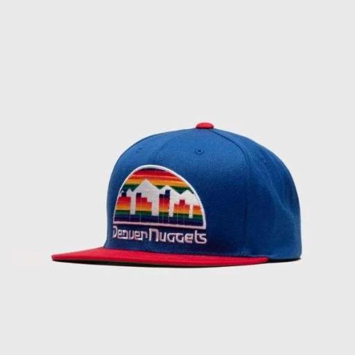 MITCHELL AND NESS Gorra NBA Denver Nuggets Wool 2 Tone Snapback HWC Royal Red