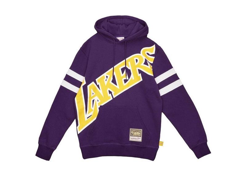 MITCHELL AND NESS Sudadera NBA Big Face 2.0 Los Angeles Lakers Substantial Fleece Hoodie Purple